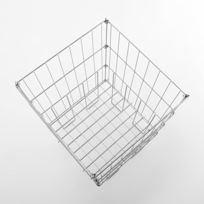 Корзина для распродаж 40×40×78 см, цвет хром