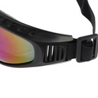 Очки для езды на мототехнике, стекло хамелеон, чёрные - Фото 6