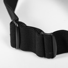 Очки-маска для езды на мототехнике, разборные, стекло с затемнением, черные - Фото 11