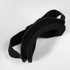 Очки-маска для езды на мототехнике, разборные, стекло с затемнением, черные - Фото 6