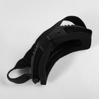 Очки-маска для езды на мототехнике, разборные, стекло с затемнением, черные - Фото 10