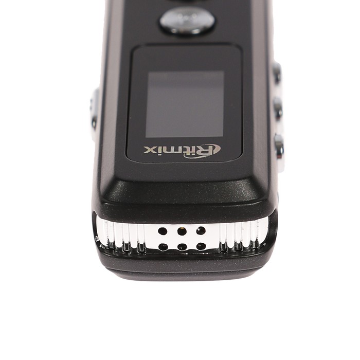 Диктофон Ritmix RR-120 4GB, MP3/WAV, дисплей, металл корпус, черный