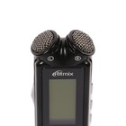 Диктофон Ritmix RR-145 8GB, MP3/WAV, дисплей, металл корпус, черный - фото 9558802