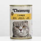 Влажный корм Chammy для кошек, курица в соусе, ж/б, 415 г - фото 25115847