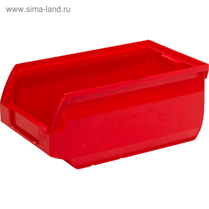 Лоток для склада Sanremo, сплошной, красный, 170х105х75 мм - Фото 1
