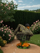 Садовая фигура из полистоуна «Избушка», 53×36 см - Фото 1