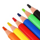 Карандаши 6 цветов, Carioca "Maxi Tita", пластик, трёхгранные, грифель 5.0 мм, утолщенные, ударопрочные - фото 24547187