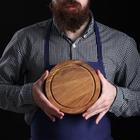 Тарелка деревянная, 20 см, массив дуба - Фото 2