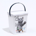 Контейнер для корма животных «Кошки», 19.6×16.7×23 5 л - Фото 4