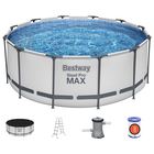 УЦЕНКА Бассейн каркасный Bestway Steel Pro Мах 56420, 366×122 см, фильтр-насос, тент, подстилка, круглый - Фото 1