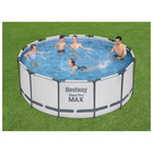 УЦЕНКА Бассейн каркасный Bestway Steel Pro Мах 56420, 366×122 см, фильтр-насос, тент, подстилка, круглый - Фото 3