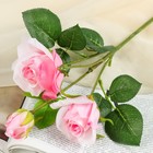 Цветы искусственные "Роза Глория" 8х48 см, розовый - фото 319862006