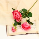 Цветы искусственные "Роза Глория" 8х48 см, малиновый - фото 8833132