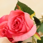 Цветы искусственные "Роза Глория" 8х48 см, малиновый - Фото 2