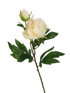 Цветы искусственные "Пион дуо" 12*60 см, белый - фото 809465996