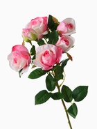 Цветы искусственные "Розочки кустовые" 8*65 см, розовый - фото 809168787