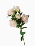 Цветы искусственные "Розочки кустовые" 8*65 см, белый - фото 809168791