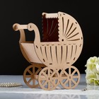 Семейный банк "Коляска", фанера, неокрашенный, 27х15х33,5см - Фото 1