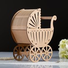 Семейный банк "Коляска", фанера, неокрашенный, 27х15х33,5см - Фото 2