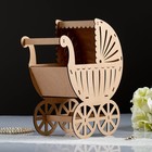 Семейный банк "Коляска", фанера, неокрашенный, 27х15х33,5см - Фото 3