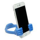 Подставка для телефона LuazON, в форме рук, регулируемая ширина, синяя - Фото 1