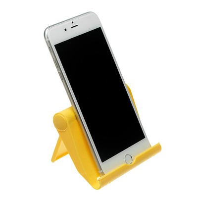 Подставка для телефона LuazON, складная, регулируемая высота, жёлтая