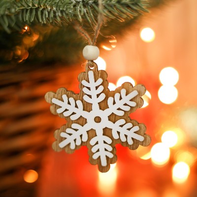 Елочная игрушка «Снежинка»