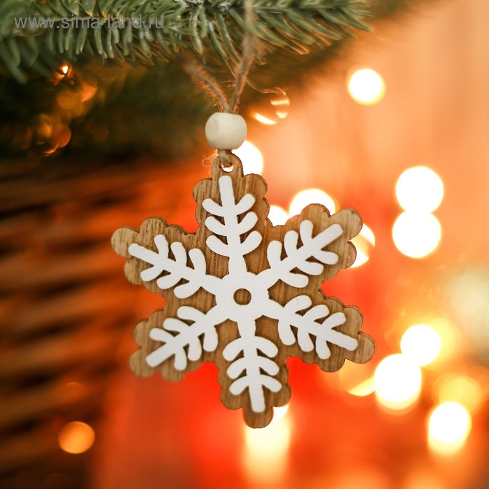 Елочная игрушка «Снежинка» - Фото 1