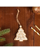 Елочная игрушка «Ель с узорами» - Фото 3