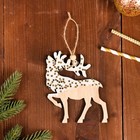 Подвеска новогодняя «Олень со звёздочками» - Фото 2