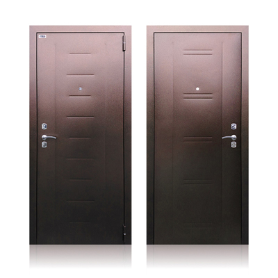 Входная дверь «Берлога СБ-90», 970 × 2050 мм, левая, цвет медный антик