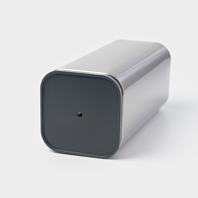 Подставка для ножей и ножниц Magistro «Металлик», 10×10×23 см, серебристая