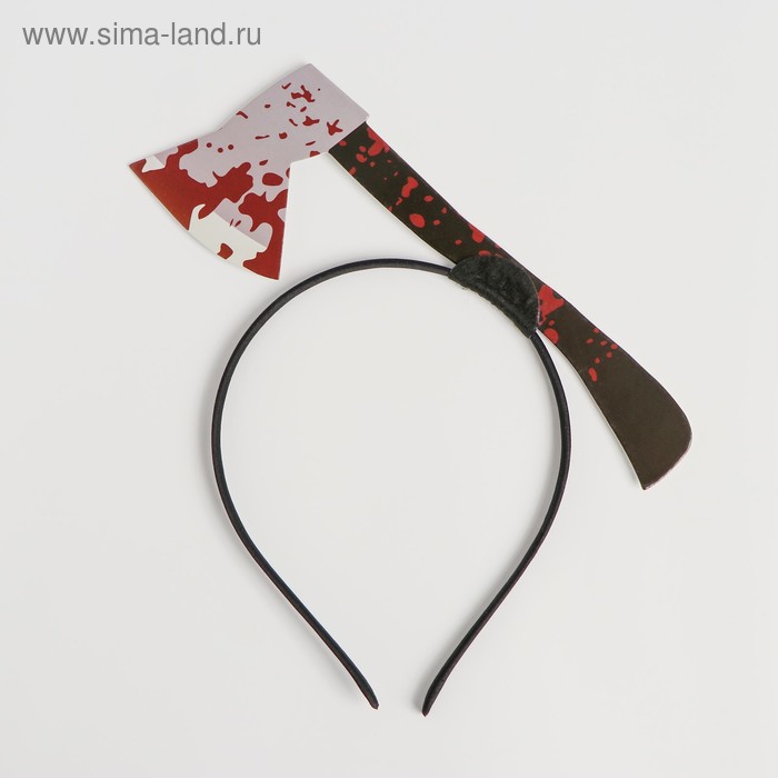 Карнавальный ободок «Топор» на Хэллоуин - Фото 1