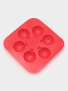 Форма для шоколада новогодняя Доляна «Шар», силикон, 15×15×2 см, 6 ячеек d=3.7 см, цвет красный - Фото 3