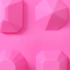 Форма для льда Доляна «Драгоценные камни», силикон, 22,5×10,6 см, 6 ячеек (d=4 см), цвет МИКС - Фото 5