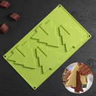 Форма для шоколада 3D Доляна «Ёлка», 28×18,1×1 см, 4 ячейки, цвет МИКС - Фото 1