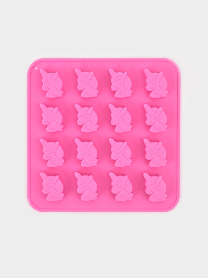Форма для конфет и шоколада Доляна «Пони», силикон, 18×18×1 см, 16 ячеек, МИКС - Фото 1
