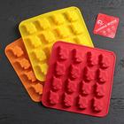 Форма для конфет и шоколада Доляна «Пони», силикон, 18×18×1 см, 16 ячеек, МИКС - Фото 6