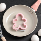 Форма для оладий и яичницы "Имбирный пряник" 11x11x3 см, цвета МИКС - Фото 1