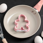 Форма для оладий и яичницы "Имбирный пряник" 11x11x3 см, цвета МИКС - Фото 2