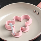 Форма для оладий и яичницы "Имбирный пряник" 11x11x3 см, цвета МИКС - Фото 3