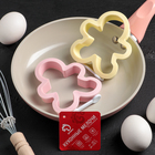 Форма для оладий и яичницы "Имбирный пряник" 11x11x3 см, цвета МИКС - Фото 4