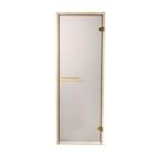 Дверь для бани и сауны «Бронза матовая», размер коробки 190 × 70 см, 2 петли, 6 мм - Фото 2