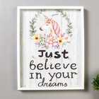 Крючки декоративные дерево "Единорог и цветочный венок" 30х24х2,8 см  (артикул 4267301)  большой выбор товаров оптом и в розницу по низким ценам с доставкой