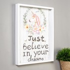 Крючки декоративные дерево "Единорог и цветочный венок" 30х24х2,8 см  (артикул 4267301)  большой выбор товаров оптом и в розницу по низким ценам с доставкой