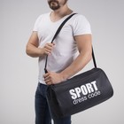 Сумка спортивная Sport- dress code на молнии, наружный карман, цвет чёрный - Фото 8