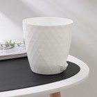 Горшок для цветов с прикорневым поливом «Румба», 1.5 л, белый - Фото 2