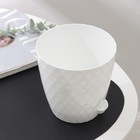 Горшок для цветов с прикорневым поливом «Румба», 1.5 л, белый - Фото 4