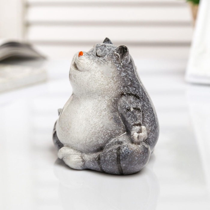 Фигурка полистоун лак «Котик-йог», 10×7.5×9 см, МИКС - Фото 1