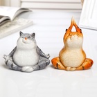 Фигурка полистоун лак «Котик-йог», 10×7.5×9 см, МИКС - Фото 6